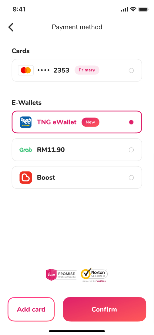 How do I link my Touch 'n Go e-wallet to my Fave account? - Fave