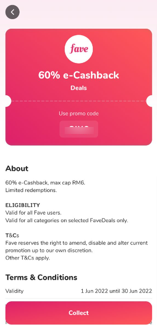 Fave new user promo code on sale